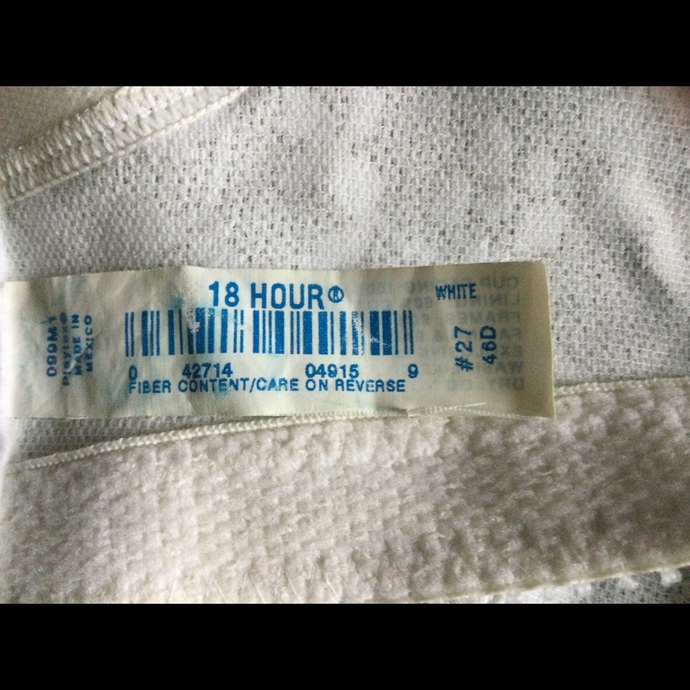 Playtex 18 Hour Bra Size 46D